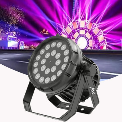 Full Color 6In1 Plastic LED PAR Light 7500K Untuk Pencahayaan Bintang Luar Ruangan
