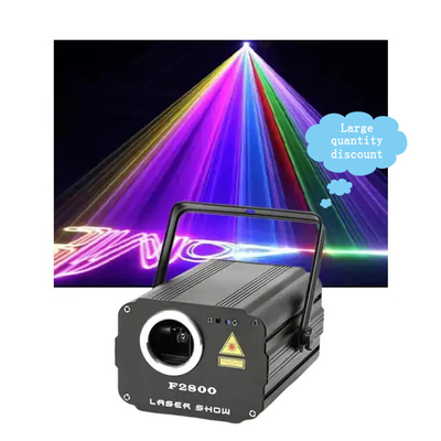 RGB Animasi Laser Beam Lampu 1800mw 1.8w DMX512 Control Untuk Wedding Stage