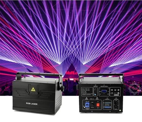 5W RGB Animasi Laser Light 10W DMX RGBW Moving DJ Light Untuk Klub Malam