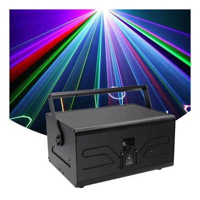 10W Full Color RGB Laser Light TUV Sertifikasi Untuk Pertunjukan panggung DJ Disco Natal