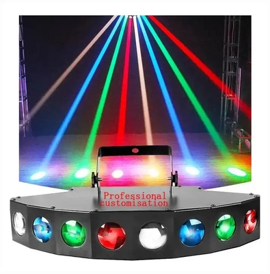 Lampu Laser Bergerak CRI 85 Dengan 8 Mata RGBW Beam Bar