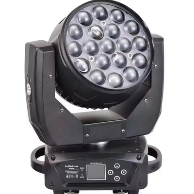 Dukungan Dimmer Ya 19pcs Big Bee Eyes LED Moving Head Beam Light untuk DJ Equipment