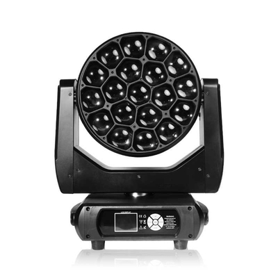 RGBW LED Lampu Moving Head Bar DJ Menunjukkan Lampu DMX 3d Tabung Vertikal dengan Fokus untuk Klub Dmx 512 Lampu Panggung 90 800W 19X40W 4in1